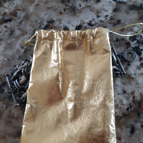NWOT Handmade Metal & Hemp Bracelet - Picture 3 of 5